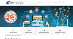 Desktop Screenshot of mayacreation.co.in